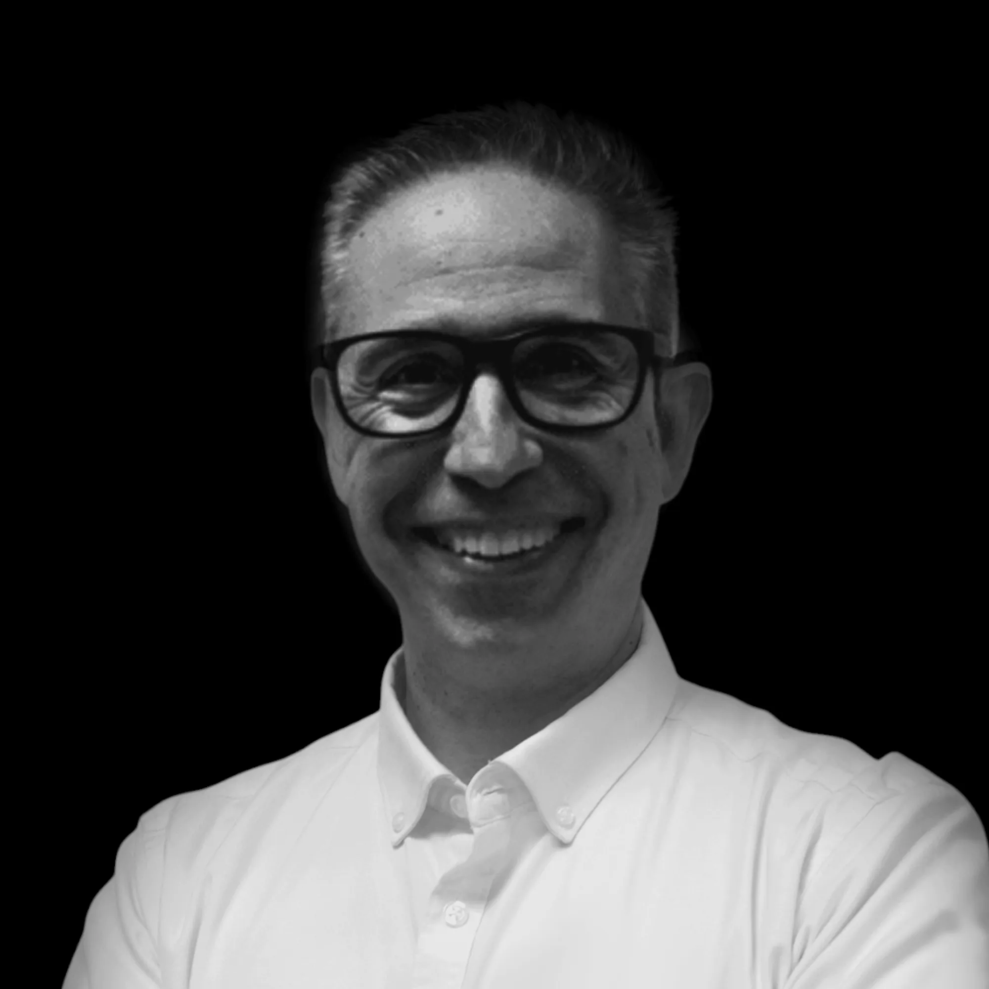 Portrait of Carles Jurado, photography in black and white.